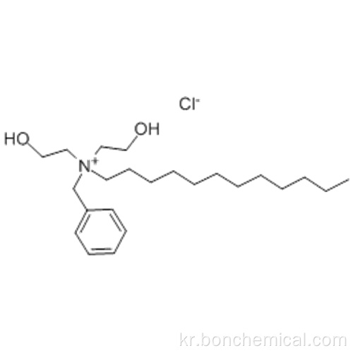 벤젠 메탄 아미 늄, N- 도데 실 -N, N- 비스 (2- 하이드 록시 에틸)-, 클로라이드 (1 : 1) CAS 19379-90-9